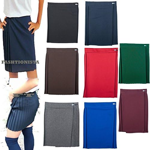 GIRLS LADIES NEW SCHOOL PE SKIRT GYM SKIRT DAILY WEAR ALL COLORS SIZE 3 TO ADULT