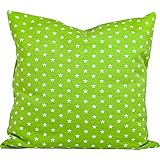 Kissen Weiße Sterne auf grün