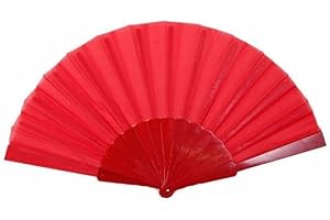 Sonnenscheinschuhe® Roter Fächer Handfächer Rot Fasching Karneval