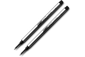 ‎LAMY LAMY M 63 Tintenroller-Mine 2er Set 823 aus Metall - Original Ersatzmine für alle Lamy Tintenroller Modelle mit Kappe