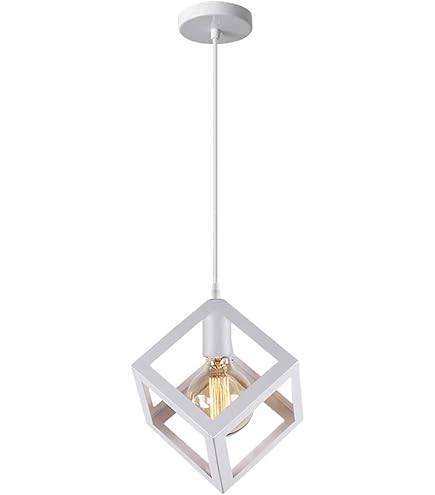 Lampadario Sospensione Moderno In Ferro - Design A Fasce, Attacco E27, Max 60W, Bianco O Nero - Foto 2