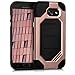 Produktbild kwmobile Hülle für Samsung Galaxy A5 (2017) - Hybridhülle Dual Case Handy Schutzhülle TPU Silikon - Hybrid Cover Tresor Design Rosegold Schwarz
