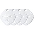 ATUVOS Air Tag for Key Finder - 4 Pack, Smart Bluetooth Tracker Compatible with Apple Find My (iOS only), Replaceable Battery, IP67 Waterproof, for Suitcases, Luggage,Bags