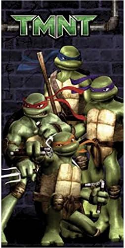 Teenage Mutant Ninja Turtles managal TNT – Cotton Beach Towel 150 x 75 x 1 cm Black