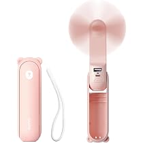 Ventilateur De Bureau USB – Mini, Pliable, 5 Vitesses – Portable Pour Voyage, Extérieur, Cours – Silencieux Et Rechargeable