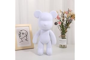 LIYJTK DIY Painting Fluid Violent Bear, Diamonds Painting Encrusted Dyeing Hand Made Graffiti Vinyl Doll Creative Home Decoration