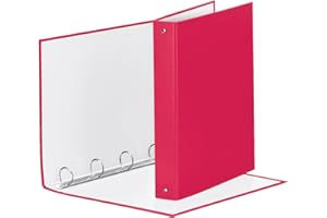 ESSELTE MEETING raccoglitore ad anelli 4-30-Tondo - f.to 22 x 30 cm - Fucsia - 395792900