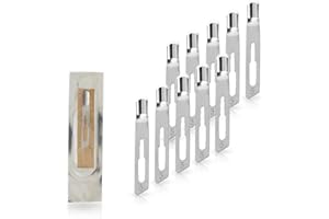 ‎MAY May Hohlmeißelklingen Figur 5, 10 Stück, einzeln steril verpackt – Skalpellklingen zur Entfernung von Hühneraugen & Hornhaut, für medizinische Fußpflege & Podologie, passend für Skalpellhalter Nr. 3