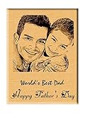 Incredible Gifts India Personalized Engraved Photo Plaque Wood, 5x4-inches, Wooden
