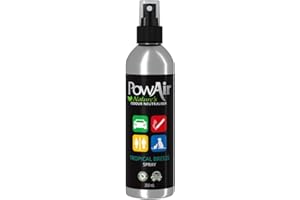 PowAir Natural Odour Neutraliser Spray - Tropical Breeze Scent, Non-Aerosol Odour Eliminator for Smoke, Pet, and Food Smells - 250ml