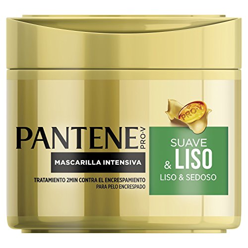 Pantene Suave & Liso Mascarilla, Protege para Conseguir un Pelo Liso y Sedoso - 300 ml