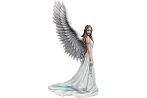Nemesis Now Spirit Guide - Figura de ángel de Anne Stokes, color blanco, 24 cm, resina