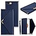 Produktbild SMART LEGEND iPhone 7 Plus(5.5") Ledertasche Hülle Ledercase Brieftasche Lederhülle Schlag-Mappen-Kasten-Abdeckung Premium Schutzhülle Wallet Design Glatt Handytasche Zubehör Bookcase Schale mit Ständer Standfunktion Etui Karten Slot und Magnetverschluss Flip Case - Blau