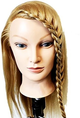 Mannequin Head for Training. Long Blonde Hair. Nice and Soft Hair | Hairdressers' professional training by TARGARIAN