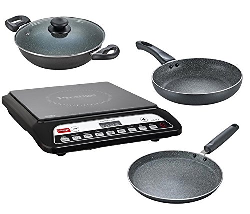 Prestige Induction Cooktop Pic 20.0 With Omega Deluxe Granite Byk Set 3 Pc Set