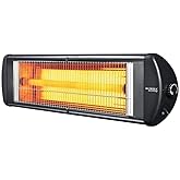 Kumtel Ex 23 S&uuml;per Ecoray 2300 Watt İnfrared Isıtıcı Duvar Tipi 2300W Kolay Temizlenir Siyah