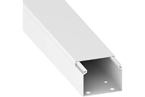 Cablecoach CC10069 Canaleta para Cables, Blanco