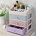 Produktbild WEINANA Durable Jewelry Box Handmade Makeup Storage Case Large Cosmetic Holder Make Up Organizer Portable Cosmetic Box
