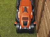 Black+Decker 1200W Edge-Max Elektro-Rasenmäher EMAX32, 32cm Schnittbreite, E-Drive Technologie, 35l Grasfangbehälter, schwarz orange - 6