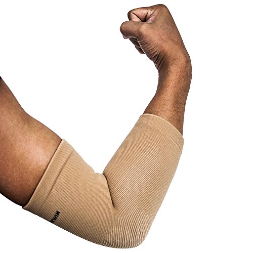 Senston 1 Stück Ellenbogenbandage - Atmungsaktiv/Schweiß absorbent/Beste Schutz für Ellenbogen - Ellbogenschützer Elbow Support Arm Sleeve Kompression Armstulpe