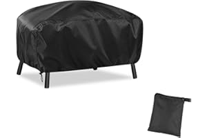 Newbob Housse Plancha, 70x47x30cm Bache de Protection Barbecue pour Weber/Enders Portable Gril, Universelle Housse Barbecue Exterieur 420D Oxford Imperméable Coupe-Vent Couverture de Gril