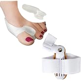 Halluks Valgus İ&ccedil;in 1 Adet Başparmak Termoplastik Gece Ayırıcı Aparatı+ 1 &Ccedil;ift &Ccedil;orap I&ccedil;i, Makaralı Tamponlu Başparmak Silikon