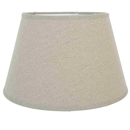 Clayre & Eef 6LAK0367 Lampenschirm Stoff grau ca. Ø 30 x 18 cm