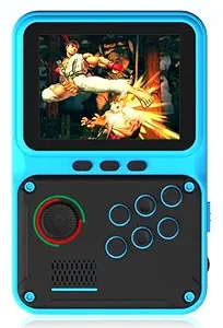 TMG Handheld Game 500 Built in Portable Retro Game Support Connecting TV Console for Kids Boys,Christmas and Birthday Gifts.(Blue)