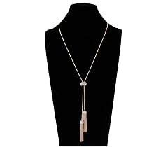 LIAO Jewelry Tassel Pendant Lariat Y 