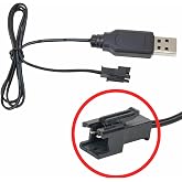Alkatronik 3.7V / 3.6V Lityum Pil Usb Şarj Kablosu JST SM-2P Soket Lipo Batarya RC Quadcopter Drone Helikopter