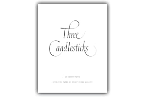 Three Candlesticks Writing Paper - 50 Sheets of White Quality Paper
