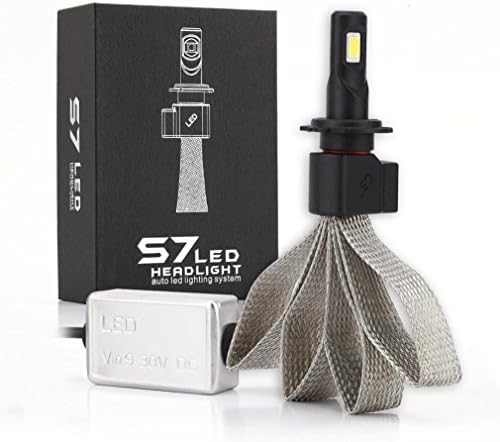 Car Light,Ourmall Car LED Headlight Light Bulb Kit Set Conversion White 60W 6400LM 6000K,360° Beam Angle (H7)