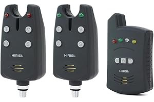 Hirisi Tackle Alarme de pêche 1 + 2 dans l'étui de Protection pour la pêche à la Carpe B1235