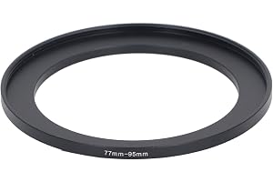 ASHATA 77 Mm Till 95 Mm Filter Step Up Ring Adapter, 77 Mm Lins Till 95 Mm Kameralins Adapter, Metall 77 Mm Till 95 Mm Step U