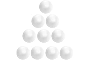 VALICLUD 10 Pièces Artisanat Boule de Blanc Artisanat Boules de Mousse Boules de Bricolage pour Les de Noël Bricolage Artisanat Faisant