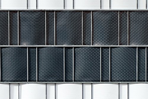 JAROLIFT PVC-Rattan Sichtschutzstreifen, anthrazit, 2,6m, 2 Stück - 5