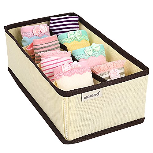 MCIRCO Aufbewahrungsboxen für Büstenhalter, Schublade Organizer, Schrank Organizer, Bra Unterwäsche 4er Set - 4