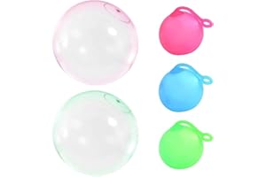 GWAWG 5 bombas de agua reutilizables y burbujas inflables gigantes, así como globos transparentes para niños: ideales para los afternoons de jardín, fiestas de cumpleaños al aire libre