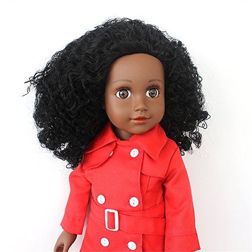 Farvision Girl® African American 18 inch Fashion Doll Curly Girls -18