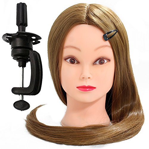 Neverland Beauty 26" 100% High Temperature Fiber hair Hairdressing Training Mannequin Hairdresser Training Heads With Free Clamp For College and Professional Use #613