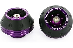 GENERIC Hesupy Protezione Ruote in Alluminio, Crash Pads per Motocross, Viola