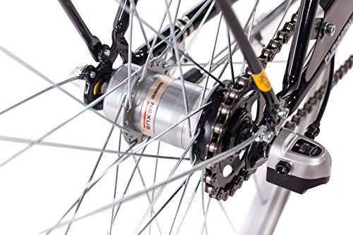 28″ Zoll NOSTALGIE CITYRAD CITY BIKE HERRENRAD CHRISSON VINTAGE CITY GENT N3 mit 3 Gang SHIMANO NEXUS schwarz 2017 - 7