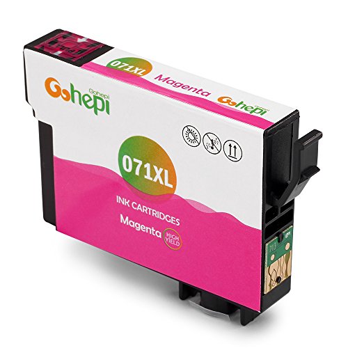Gohepi T071XL Kompatibel für Tintenpatronen Epson T0711 T0712 T0713 T0714 T0715, 6 Schwarz/3 Blau/3 Rot/3 Gelb 15er-Pack Arbeiten mit Epson Stylus SX110 SX218 SX210 SX415 SX200 SX400 SX600FW SX205 SX410 SX215 SX510W SX100 SX405 S21, Epson Stylus DX4400 DX8400 DX7450 D92 D120 D78 DX5000 DX5050 DX7400 DX8450 DX4450, Epson Stylus Office BX300F BX610FW BX600FW BX310FN B40W - 4