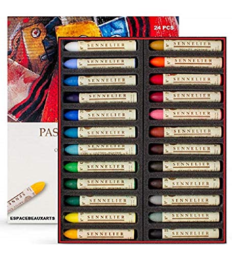 Sennelier Pastels Oil 24 Colors - Sennelier Senurie 24 aceite de conjunto de colores pastelArtistic Quality (France Import) MADE IN FRANCE