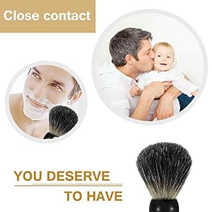 Aodoor Badger Shaving Brush, Hair Shaving Brush for Men Shave Barber Hair Salon Tool - Image 3