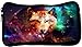 Snoogg Wolf Of Hearts Poly Canvas Student Pen Pencil Case Coin Purse Utility Pouch Cosmetic Makeup Bag
