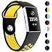 Produktbild KIMILAR Armbänder Kompatibel mit Fitbit Charge 3 Armband, Zweifarbigen Silikon Ersatz-Armbänder Verstellbare Sport Bracelet Band Wristband für Fitbit Charge 3 & Special Edition Fitness-Tracker