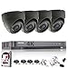 Produktbild HIKVISION 4 CH DVR CCTV Kit Sicherheit System & 4 x 2,4 MP Sony Chipsatz TVI 1080P Full HD) Grau Dome Kameras 20 m IR Nacht Vision Einfach P2P 1 TB HDD