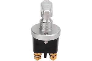 WODHMIEY Interruptor principal de batería 12 V 500 A, impermeable IP65, interruptor principal alimentación a batería universal para coches, barcos, caravanas y vehículos industriales, Negro