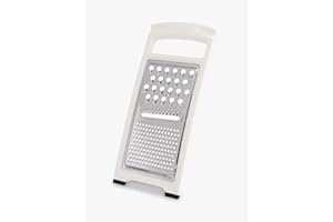 VONRUSS-UK VONRUSS=UK VRCH09 Flat Cheese Grater with Handle, Stainless Steel, 29 cm, White